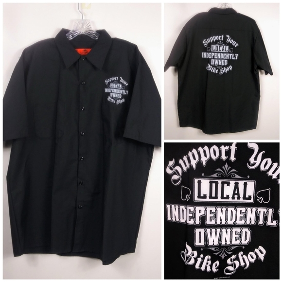 NWOT Red Kap Biker Short Sleeve Work Shirt Grey - Picture 2 of 8